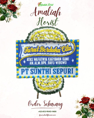 Papan Bunga Duka di Hantakan